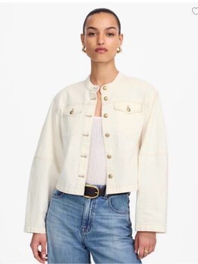 Madewell NWT $128 Denim Cocoon Sleeve Lady Jacket S Vintage Canvas SOLD OUT